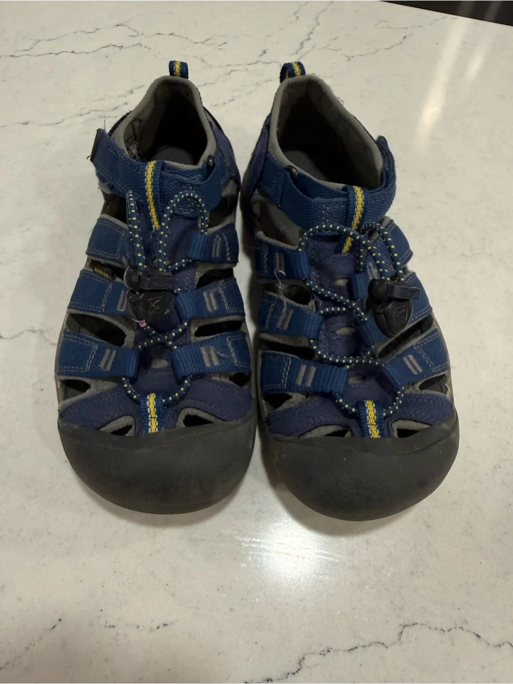KEEN Newport H2 Kids Closed-Toe Sport Water Sandals Blue Yellow US 4
